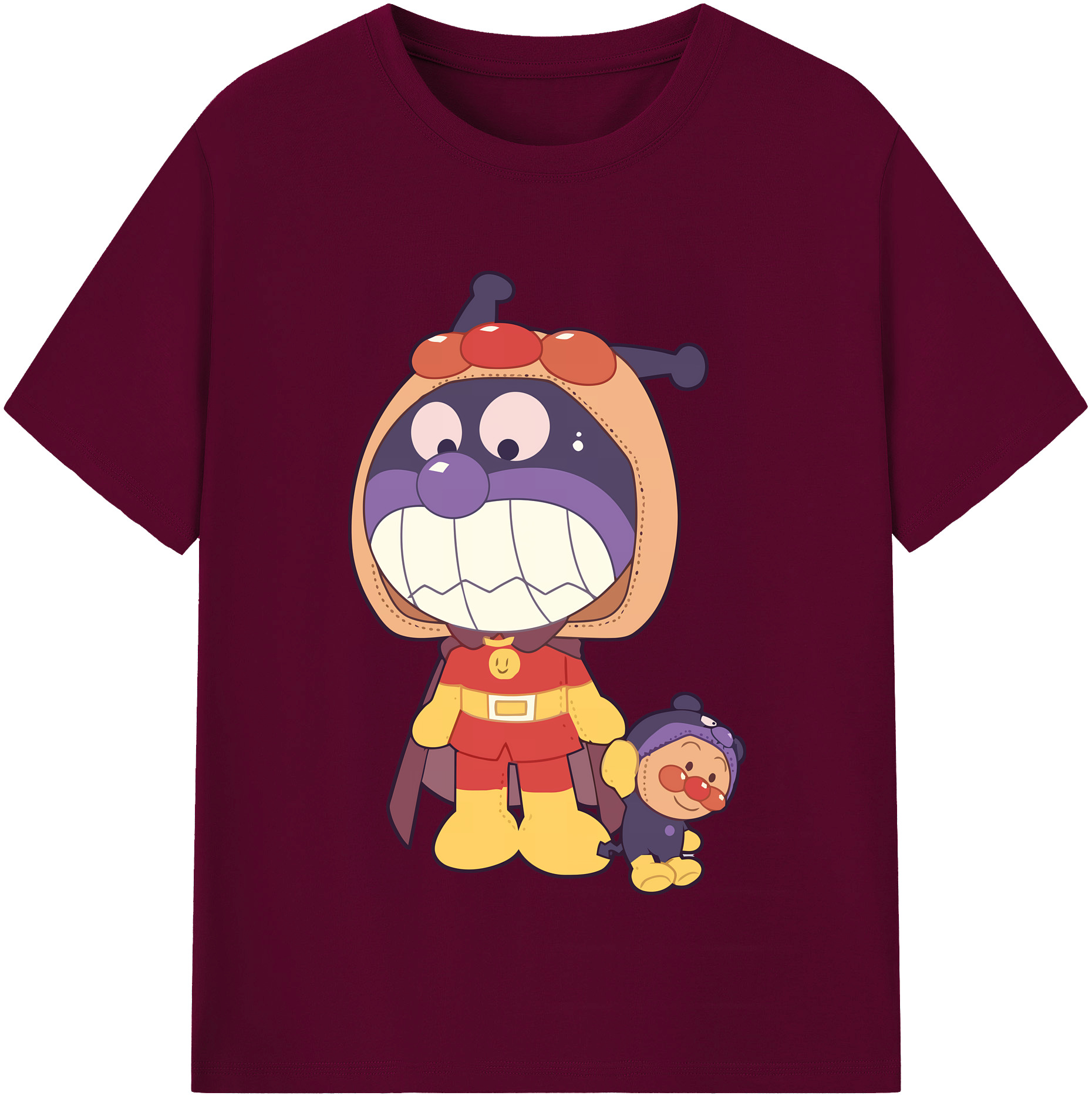 （画像用） アンパンマン Anpanman レディースカジュアルプリントTシャツ（綿100％）